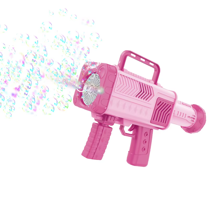 15 Holes Bazooka Automatic Rotate Bubble Gun