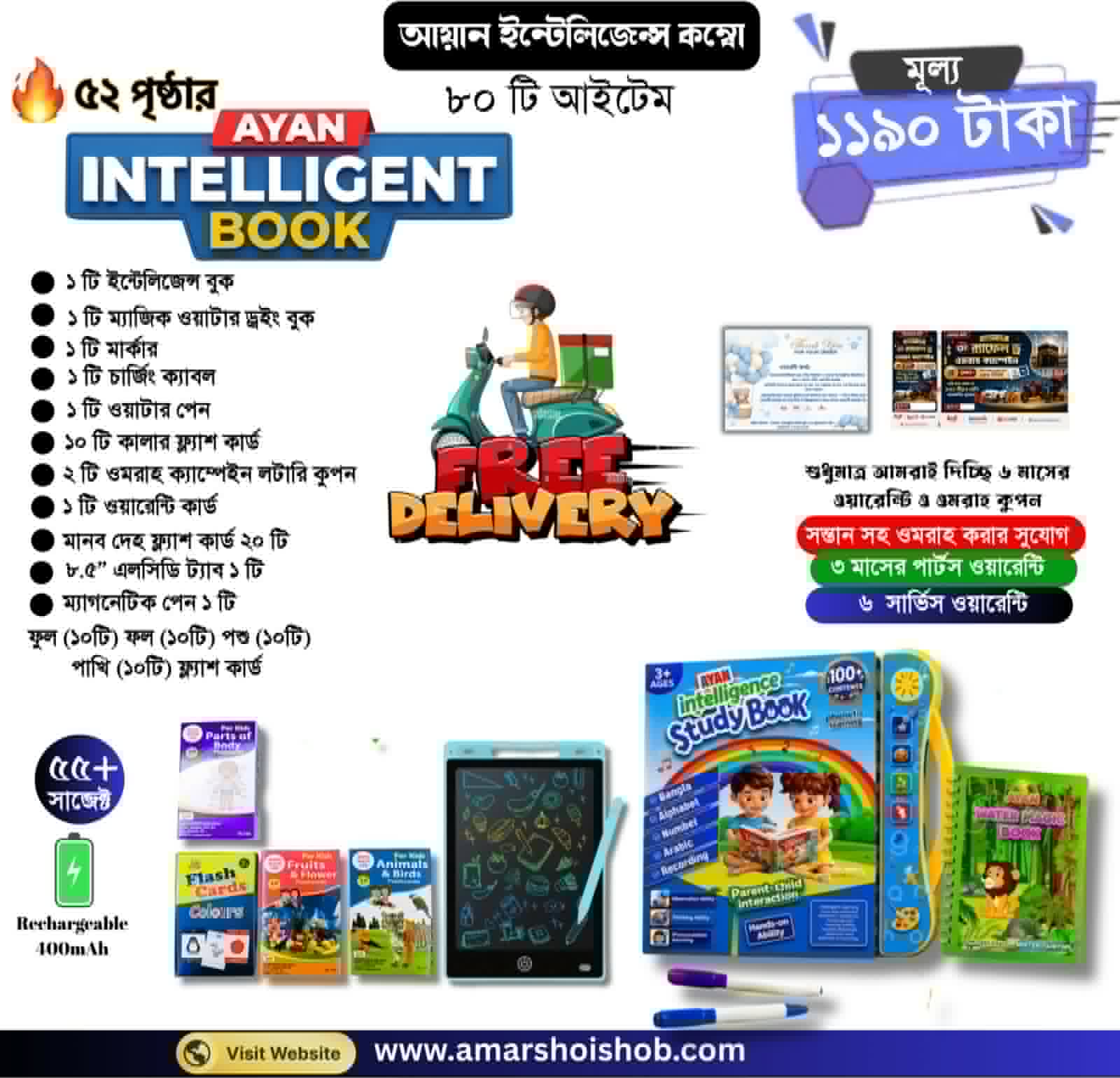 আয়ান ইন্টেলিজেন্স বুক (৮০ টি আইটেম)